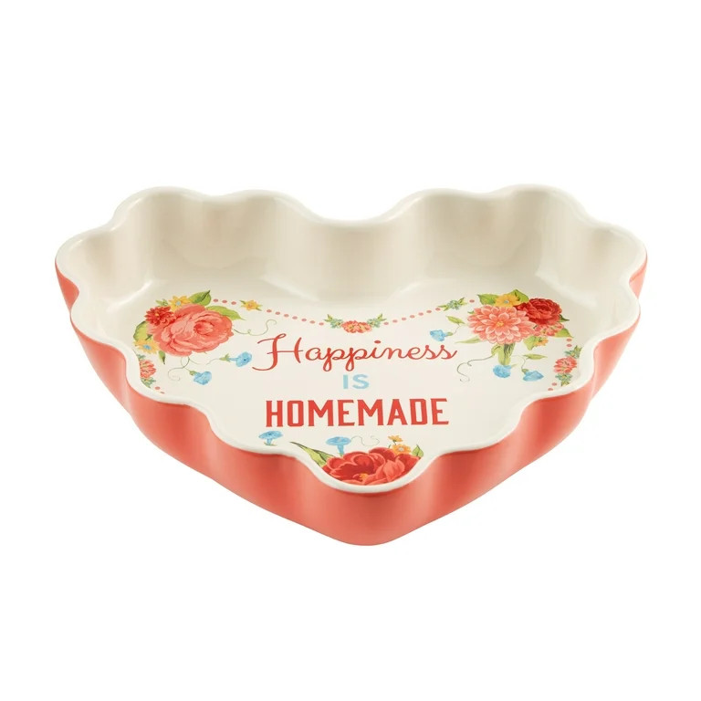 The Pioneer Woman Heart Shaped Ceramic Baking Dish, Pink | Walmart (US)