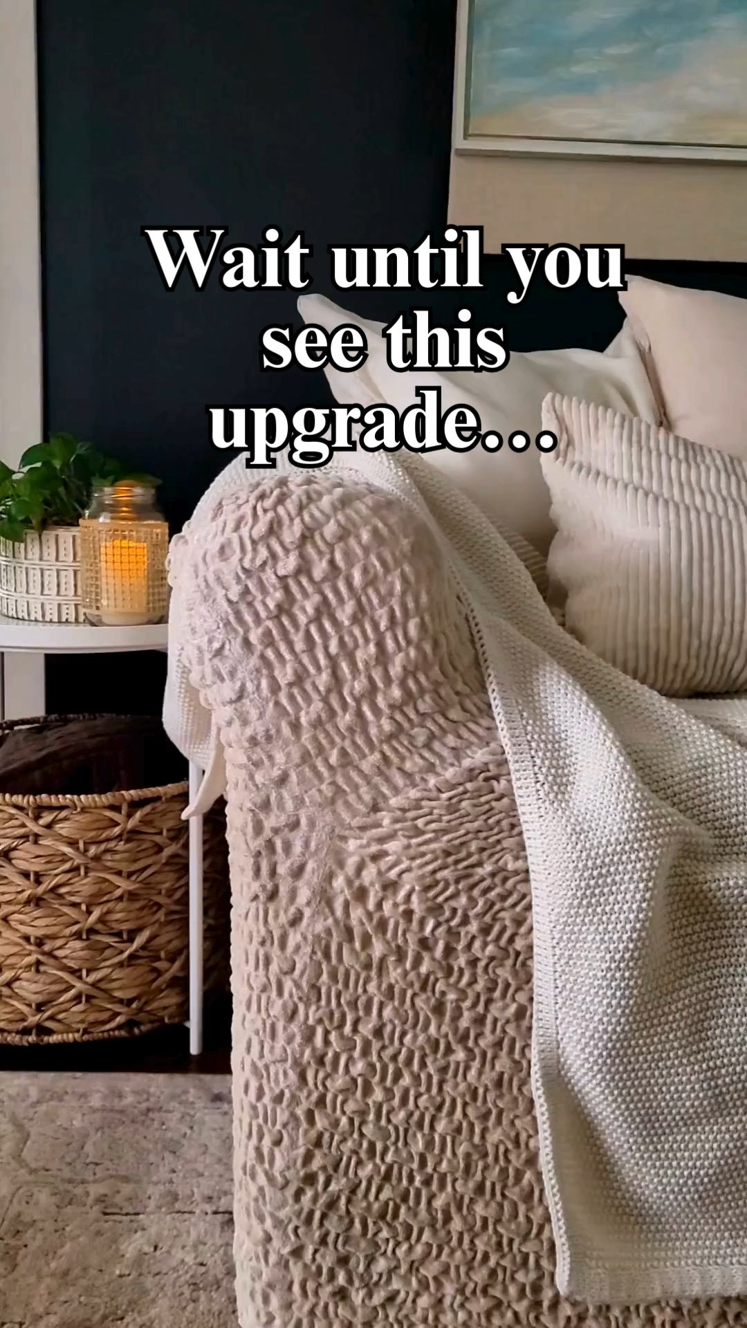 This slipcover SAVED our sofa 🐾💛 If you’re not ready to replace your couch but need it to survive pets and everyday life, this stretch cover fits snug and washes beautifully. Budget-friendly + practical = my kind of home upgrade ✨ #petfriendlyhome #budgetdecor #amazonfinds #sofaslipcover #LTKdayinmylife 

 #LTKHome