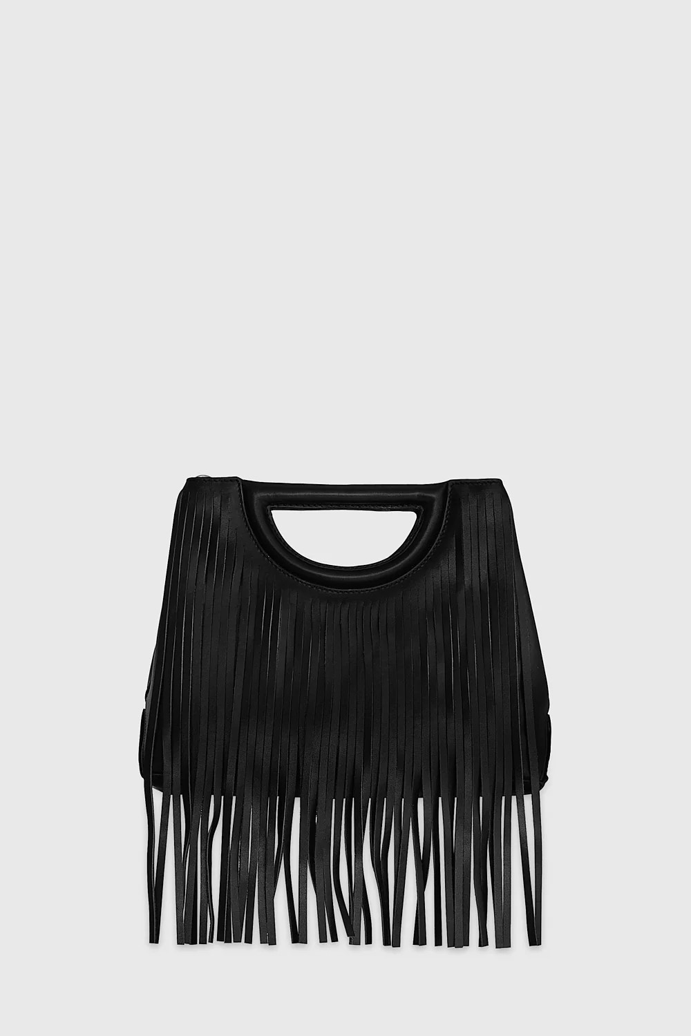 Rebecca Minkoff Fringe Handheld Crossbody Bag In Black | Rebecca Minkoff