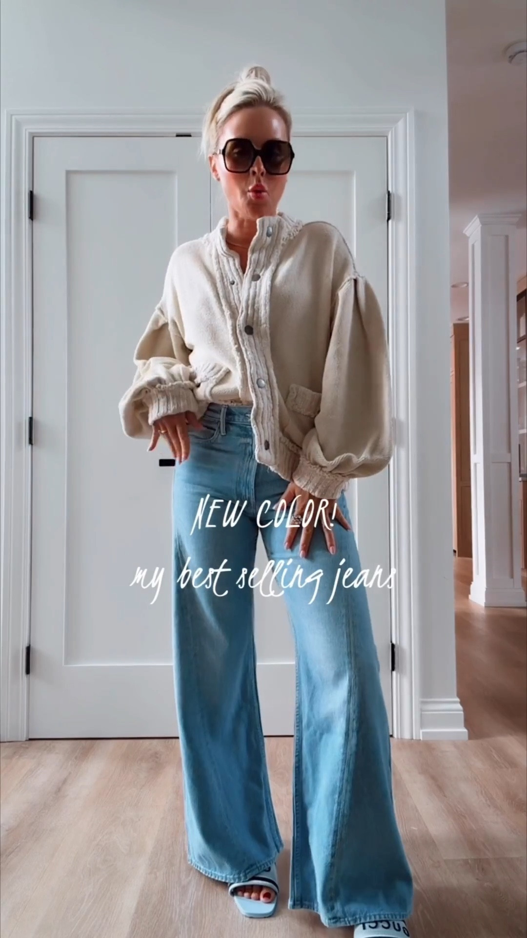 NEW color in my best selling denim! 🔥
I’m in my tts and I’m 5’6”.


Jeans. Denim. 2026. 2016. Denim trends. Gucci. Sandals. 




#LTKSeasonal #LTKgrwm #LTKootd