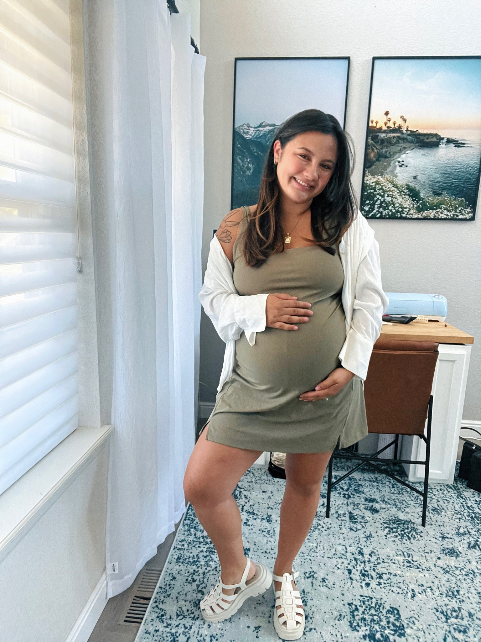 Summer outfit because nothing else fits right now at 8 months pregnant 

#LTKbump #LTKunder100 #LTKstyletip