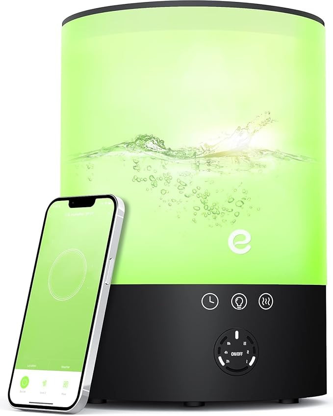 Esemoil Cool Mist Humidifiers for Bedroom Large Room, 2.5L Smart WiFi Baby Air Humidifier with To... | Amazon (US)