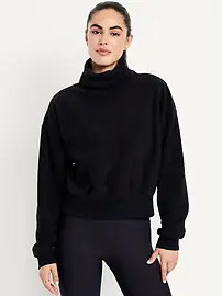 Performance Microfleece Mock Neck Sweatshirt | Old Navy (CA)