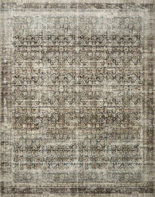 Morgan feat. CloudPile (TM) MOG-02 Navy/Sand Printed Area Rug | Rugs Direct