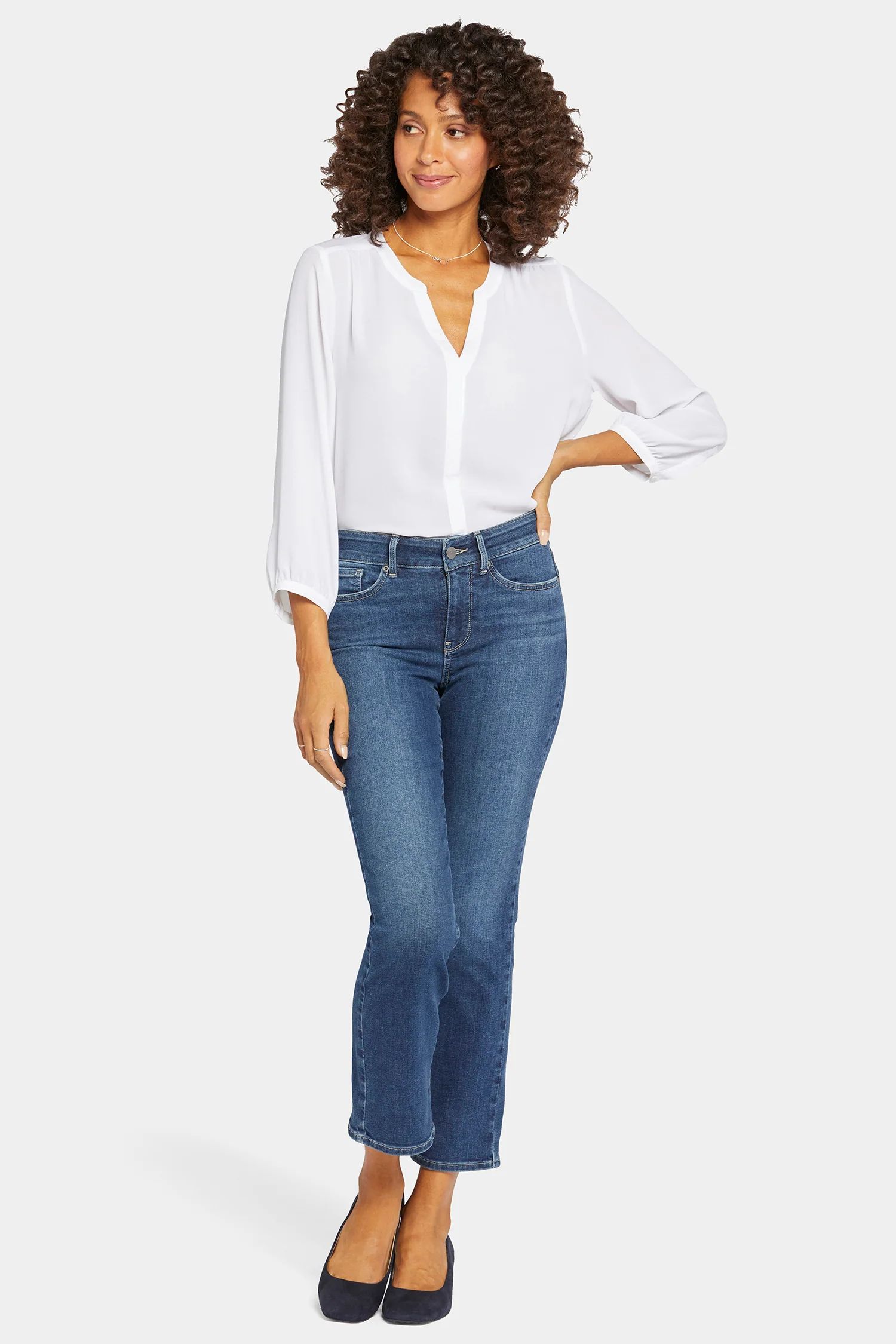 Marilyn Straight Ankle Jeans - Dimension | NYDJ
