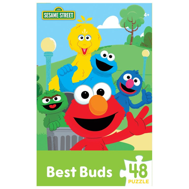 Sesame Street Best Buds 48 Pieces Interlocking Jigsaw Puzzle for Kids | Walmart (US)