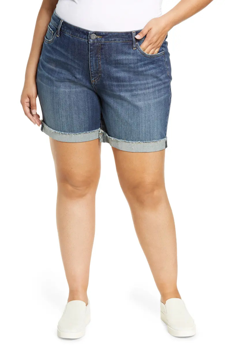 Catherine High Waist Cutoff Denim Boyfriend Shorts | Nordstrom