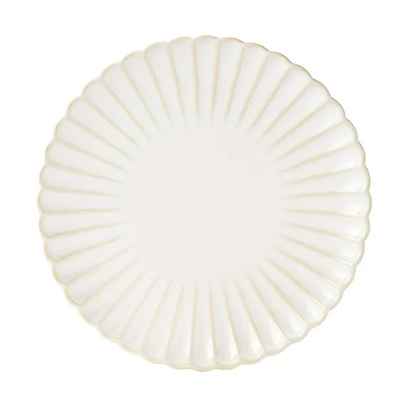 The Pioneer Woman Colette Stoneware Dinner Plate, Cream | Walmart (US)