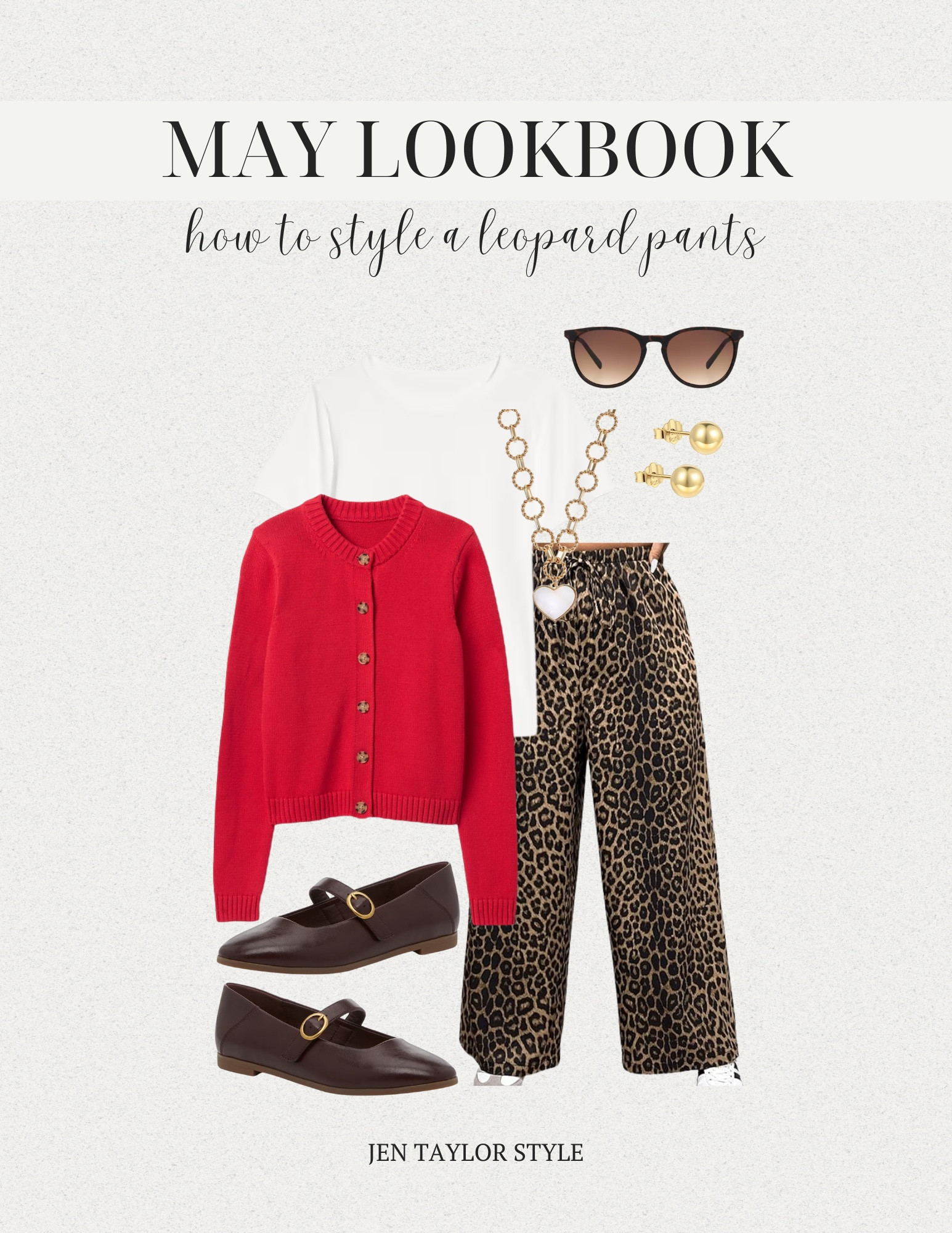 How to style leopard pants with red for spring  

#LTKFindsUnder50 #LTKStyleTip #LTKPlusSize
