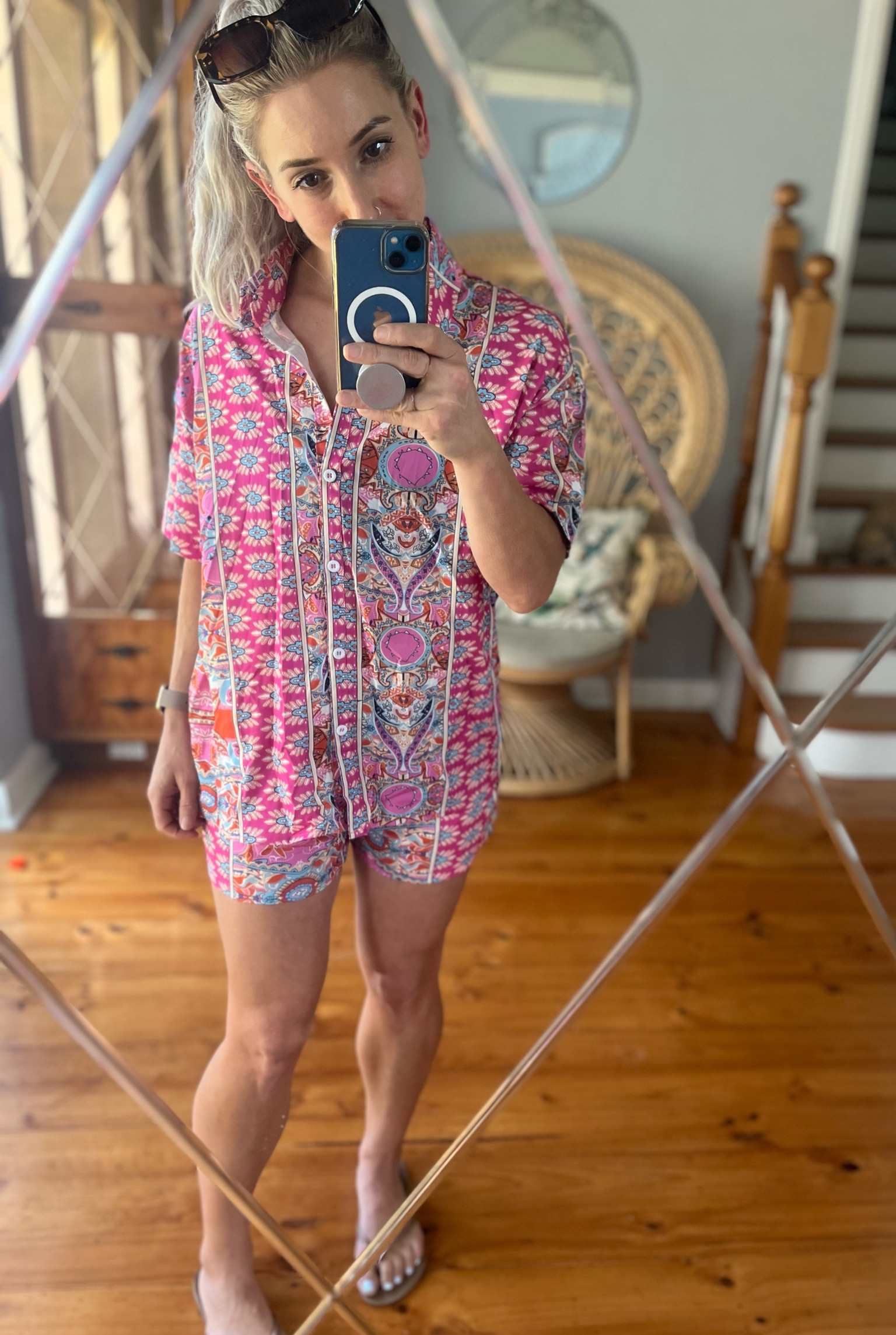 Shorts co-ord set, matching set, shorts suit, resort wear, travel, summer. MINE IS THE BUTTON-THROUGH VERSION (I could only find kimono-style to link, but it is the same pattern!)

#LTKaustralia #LTKtravel #LTKover40