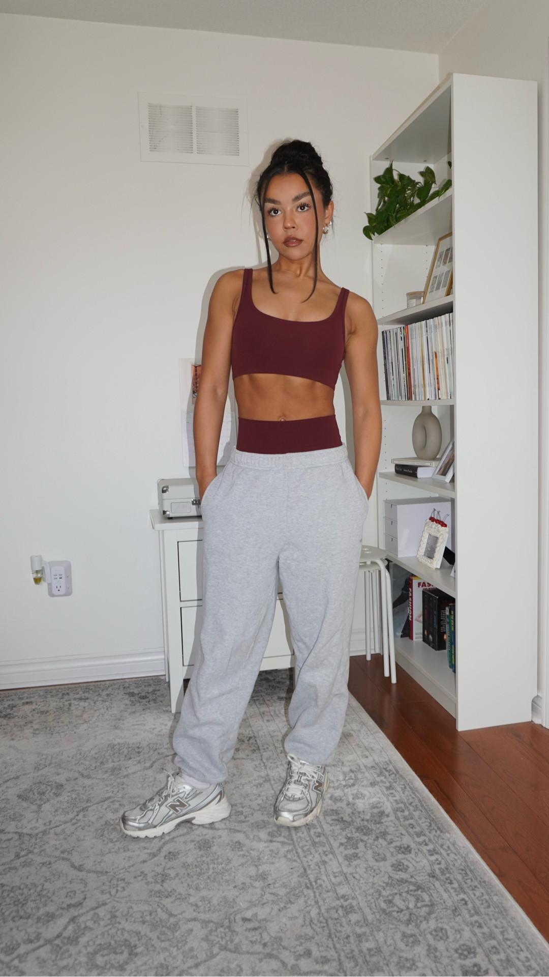 i love aritzia butter for low-impact workouts. 🏋🏽‍♀️  this maroon colour is everything!

#LTKfall #LTKfitness