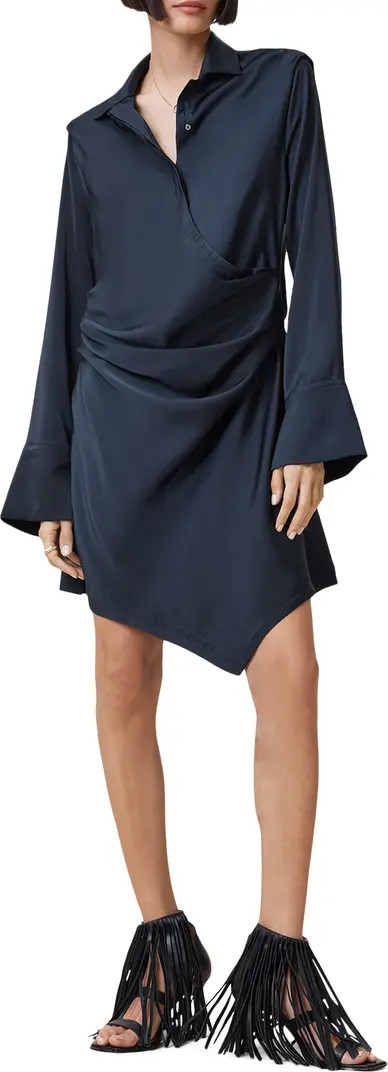 AllSaints Tira Long Sleeve Mini Shirtdress | Nordstrom | Nordstrom