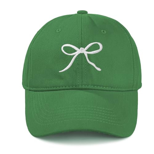Baseball Cap Women Adjustable Green Cute Bow Hats for Women Stylish Hat Ideal for Workouts, Golf, Running & Everyday Wear | Amazon (US)