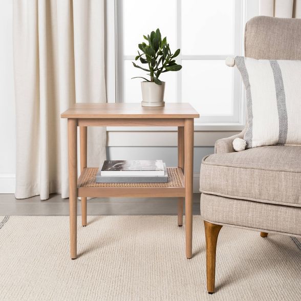 Wood & Cane Accent Table - Hearth & Hand™ with Magnolia | Target