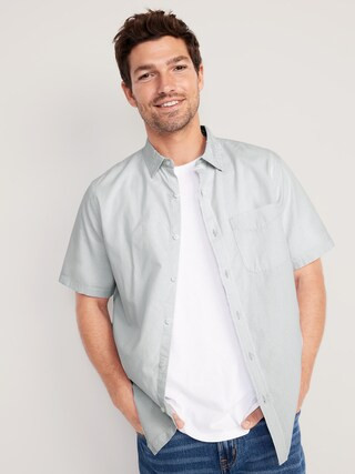 Regular-Fit Everyday Poplin Shirt for Men | Old Navy (US)