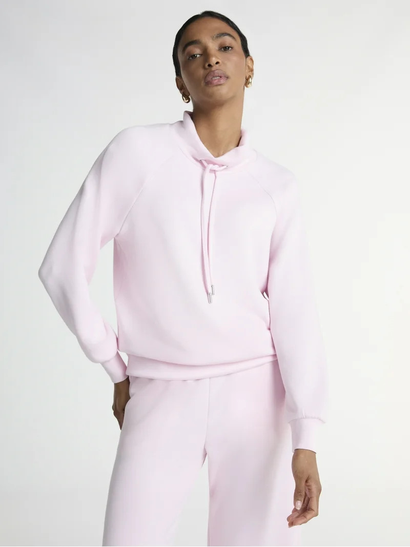 Scoop Women's and Women’s Plus Scubaknit Funnel Neck Sweatshirt, Sizes XS-4X | Walmart (US)