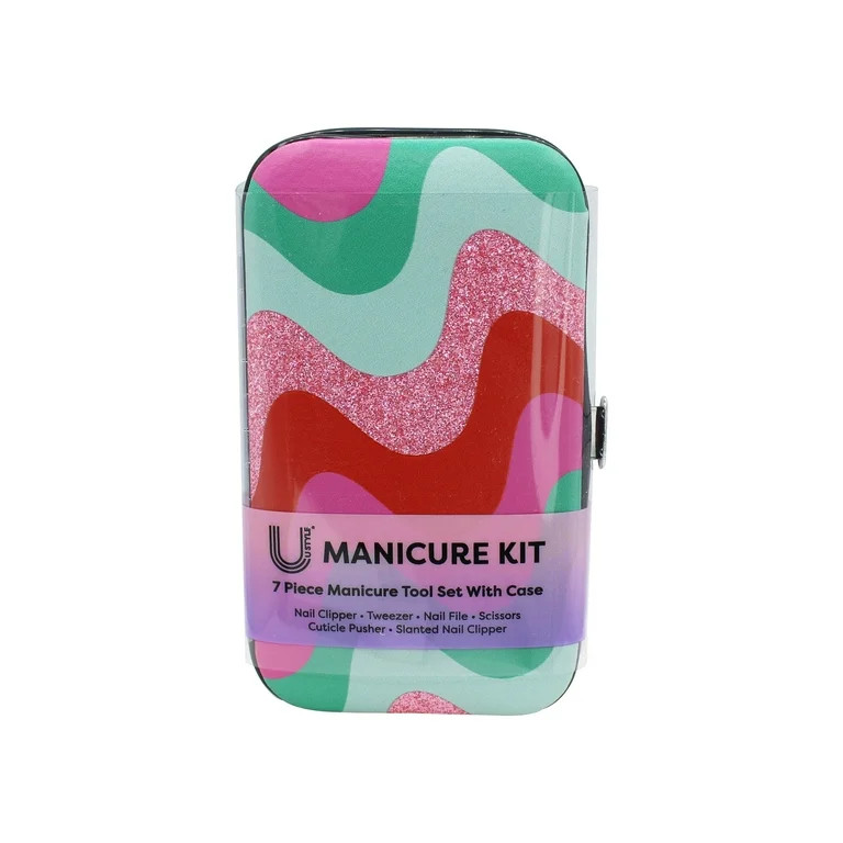 U Style & Piece Manicure Set with Carrying Case, Carbon Steel Tools for Tween to Adult - Walmart.... | Walmart (US)