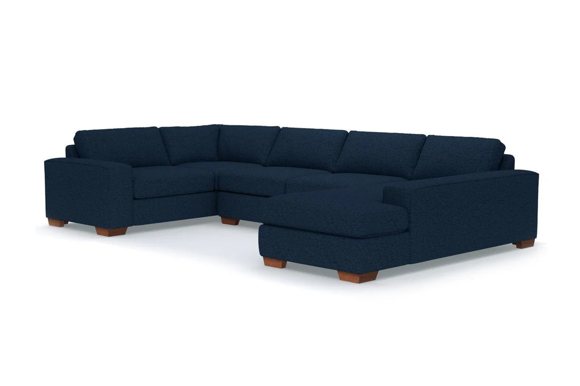 Melrose 3pc Sleeper Sectional :: Leg Finish: Pecan / Configuration: RAF - Chaise on the Right / S... | Apt2B Furniture and Home Decor