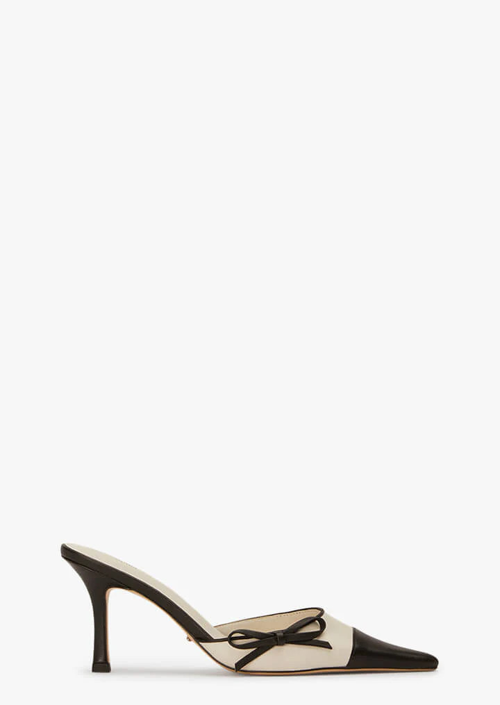 Shirley Bone/Black Heels | Heels | Tony Bianco | Tony Bianco (Australia & New Zealand)