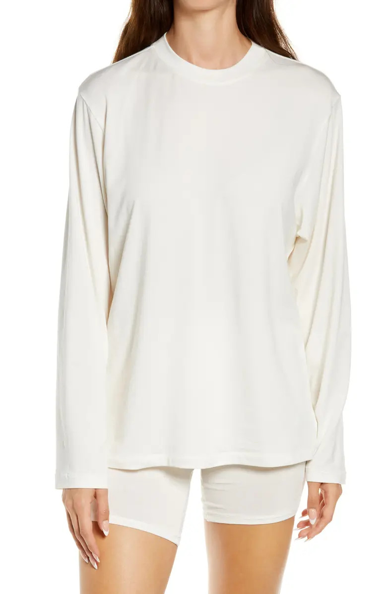 SKIMS Boyfriend Long Sleeve T-Shirt | Nordstrom | Nordstrom