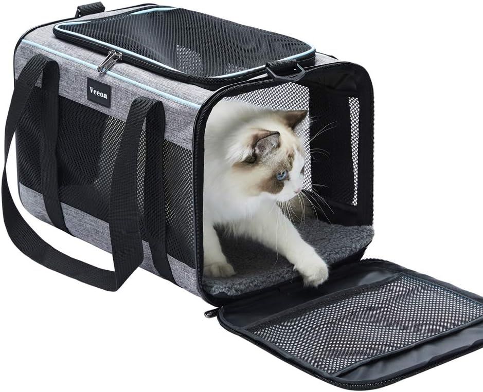 Vceoa Carriers Soft-Sided Pet Carrier for Cats | Amazon (US)
