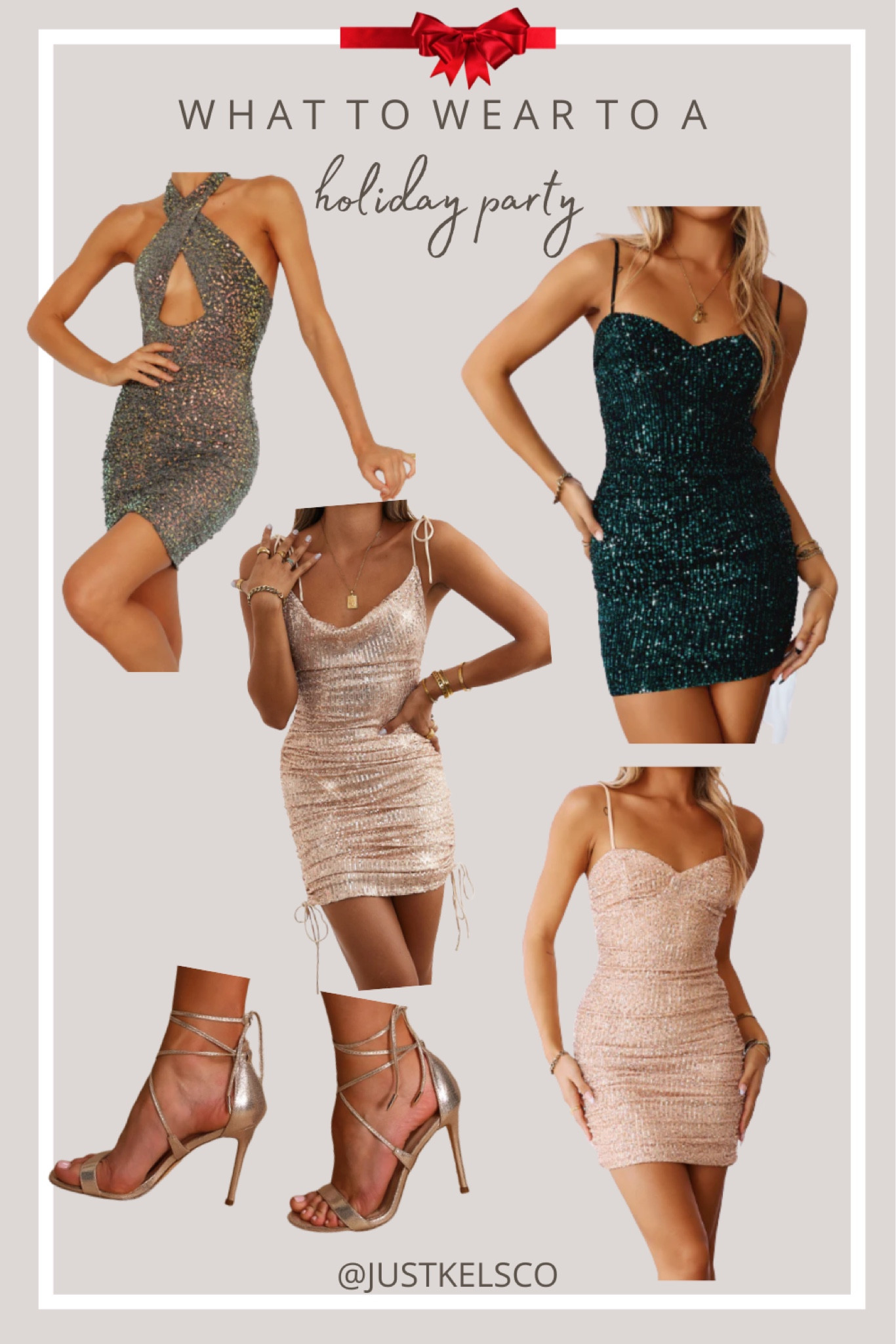 what to wear to a holiday party // holiday party dresses // holiday party outfit inspo // dresses + accessories from lulus and hello molly 

#LTKstyletip #LTKSeasonal #LTKHoliday