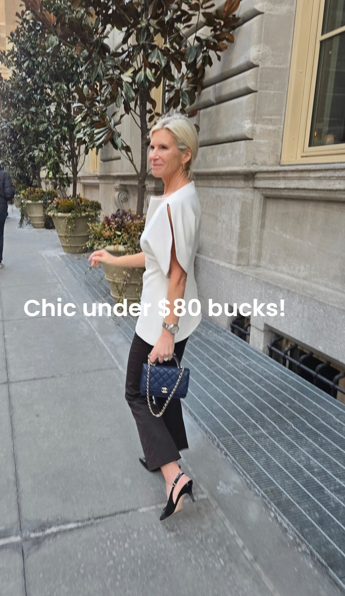 Got this top while I was at NYFW and I sndutrly love it.  It’s so chic and under &80 bucks. Can’t go wrong with a slim pant and a kitten heel 🩷

#LTKOver40 #LTKootd #LTKTravel