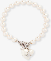 Vivienne Westwood Womens Platinum/creamrose Pearl Sheryl Brass and Faux-pearl Bracelet | Selfridges