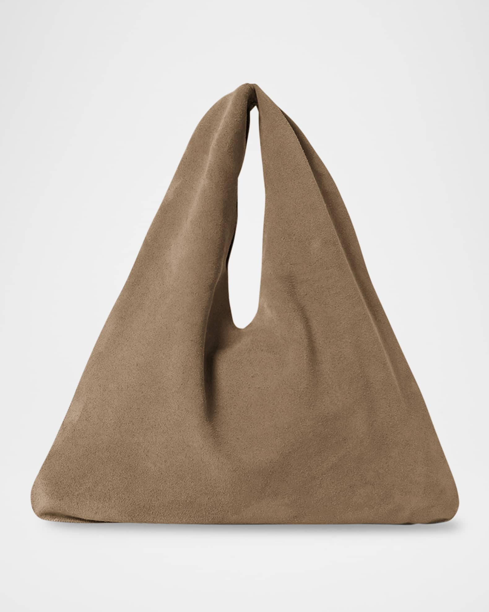 Small Bindle Top-Handle Bag in Plush Suede | Neiman Marcus