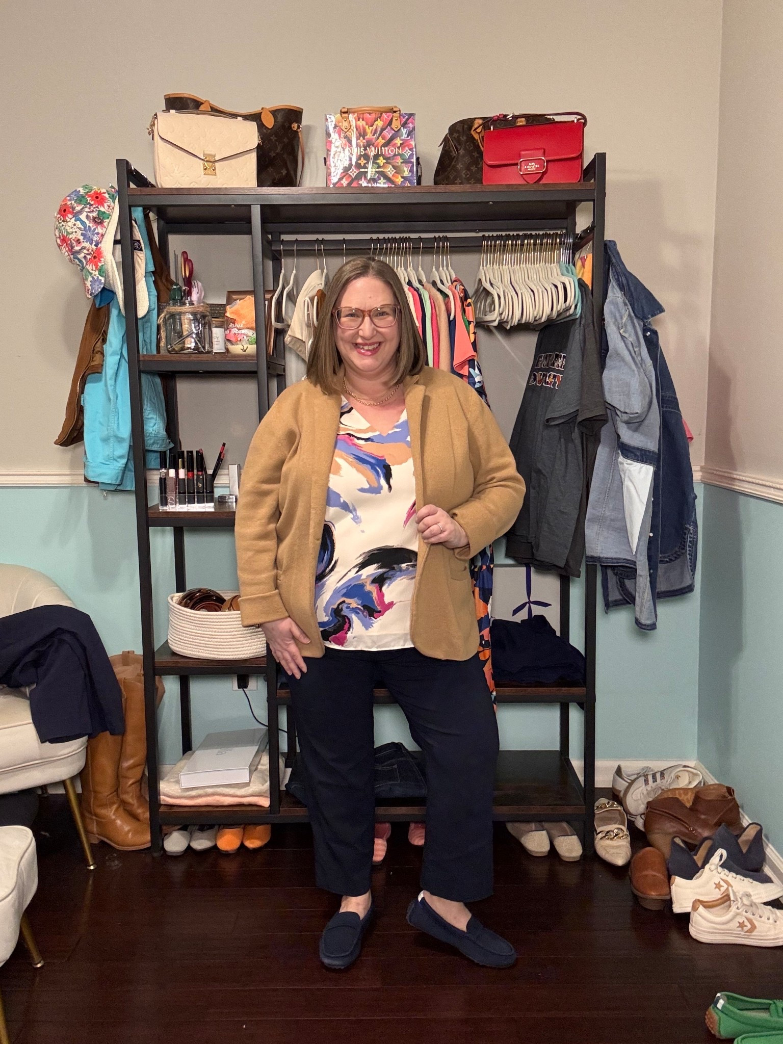 The top is the one linked - it’s just in a different pattern  

#LTKPlusSize #LTKPetite #LTKootd