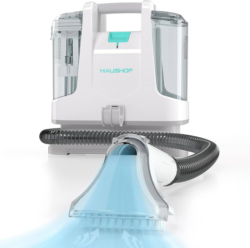 HAUSHOF Portable Carpet Spot and Upholstery Cleaner, Lightweight Handheld Deep Cleaner Machine fo... | Amazon (US)