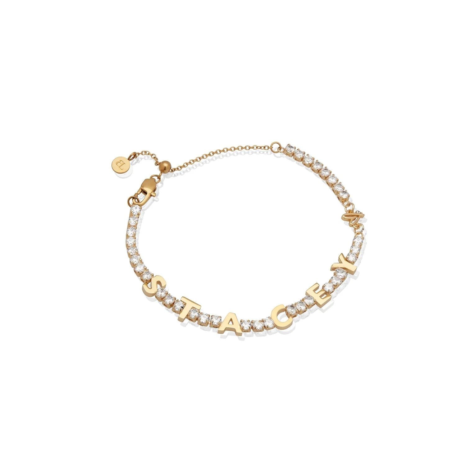 Custom Name Tennis Bracelet (Gold) | Abbott Lyon