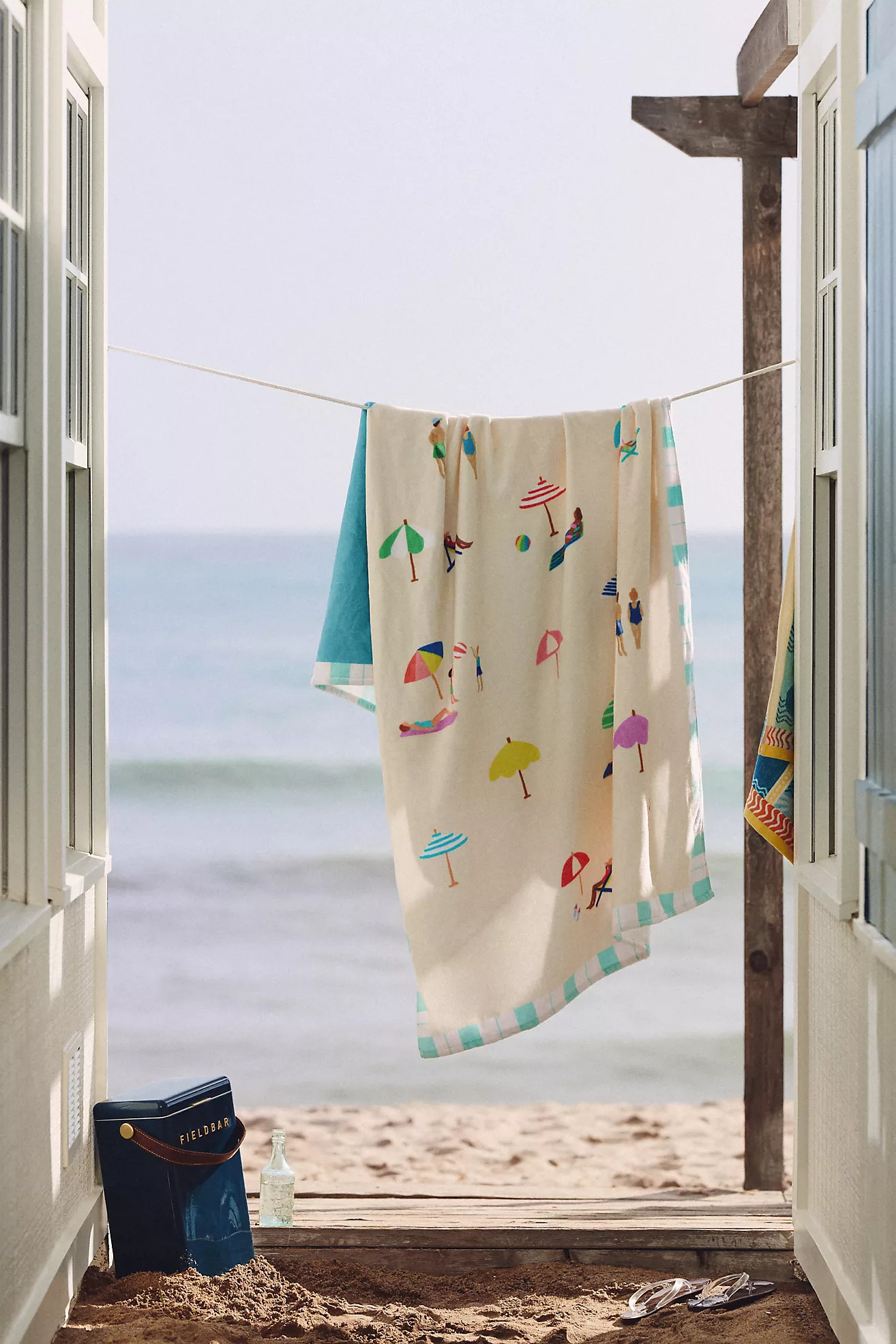 Cotton Printed Beach Towel | Anthropologie (US)