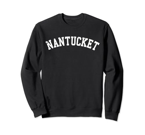 Nantucket Sweatshirt - Distressed Lettering, Fleece Pullover | Amazon (US)