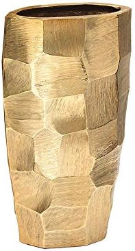 Large Hammered Metal Vase in Gold for Home Décor and Displays, Flowers, Arrangements as Floor St... | Amazon (US)