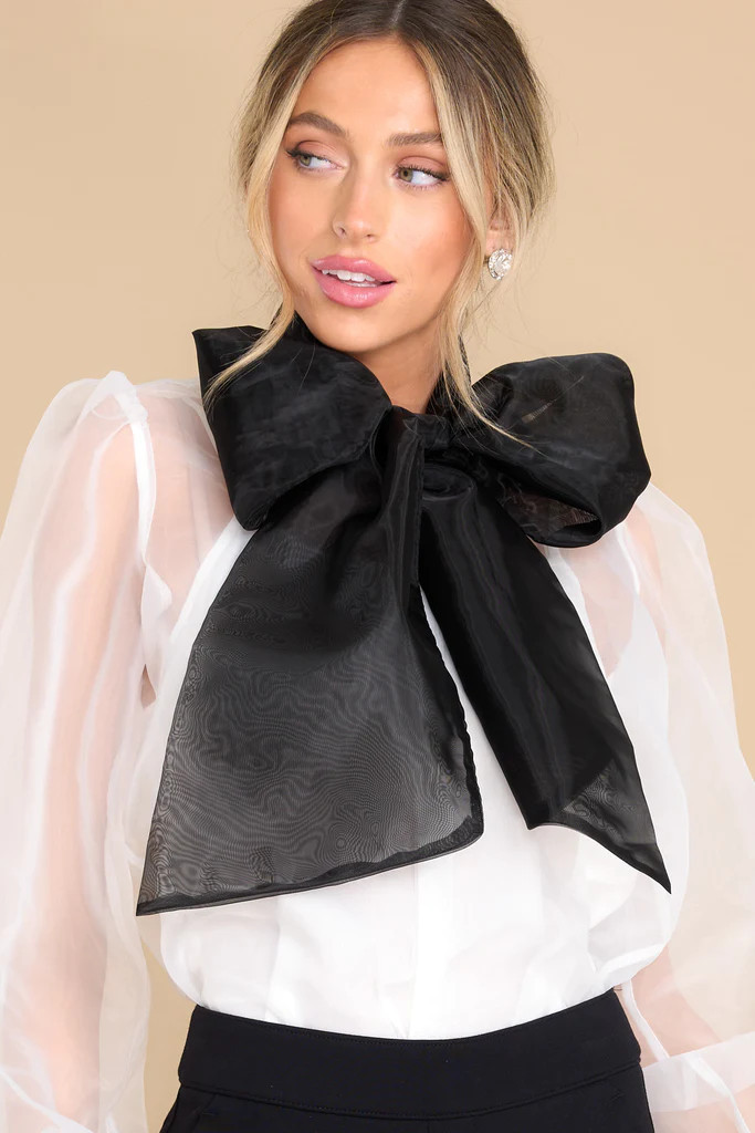 Patience Is Power White Top | Red Dress 