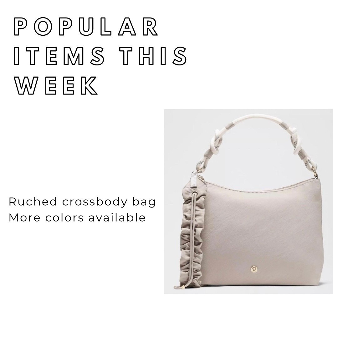 Purse - this strap is so pretty! It doubles as a crossbody or shoulder purse and comes in other very pretty colors.  


@lululemon   #purse #crossbody #giftforher

#LTKU #LTKActive #LTKOver40