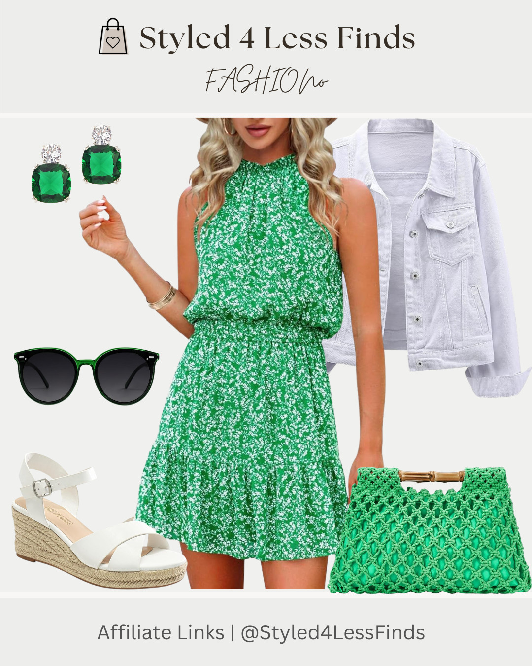 Green is having a moment and this little dress is the perfect throw-on-and-go piece for spring 💚 Paired with crisp white accessories and a lightweight denim jacket for those cooler mornings and evenings. Effortless, feminine, and so easy to style!

✨ Style Tip: When wearing a bold color like emerald green, balance the look with neutral shoes and layers to keep the outfit fresh, polished, and wearable for everyday. 

 #LTKcanada #LTKsummer #LTKdresses