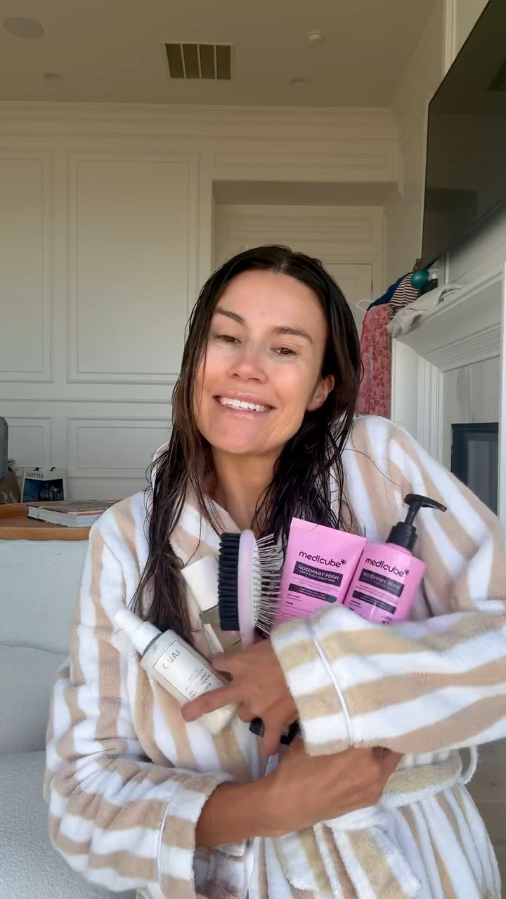 Obsessed with these new hair products!! 

@medicube @quai @Sephora 
Robe from @nordstrom 

#LTKmorningroutine #LTKBeauty #LTKOver40
