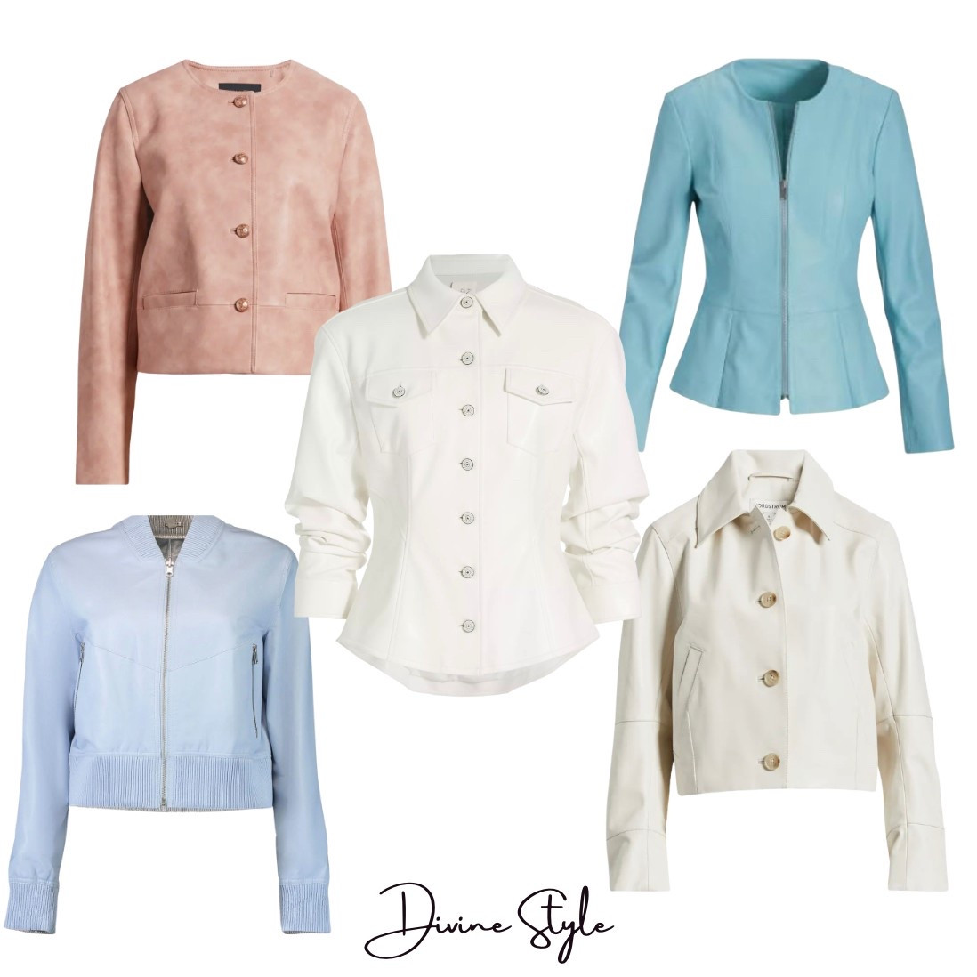 Early spring layering with leather jackets. Love both the neutral leather colors to layer with or add a bold pop of color for spring. These each have a great fit and run true to size.

#LTKSpringSale #LTKStyleTip