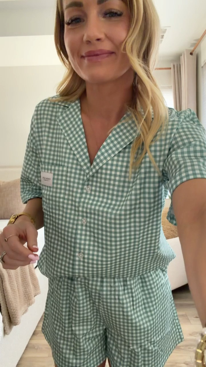 This green gingham pajama set is so cute and classic! The checkered pattern is timeless and the green color is so fresh. Love how comfortable coordinated pajama sets feel - makes bedtime more special. Perfect for cozy nights in or lazy mornings. The gingham print is sweet and feminine!

#GinghamPajamas #GreenGingham #TwoPiecePajamas #ClassicPajamas #CozyStyle #SleepwearSet

 

 #LTKMothersDay #LTKmomlife #LTKselfcare