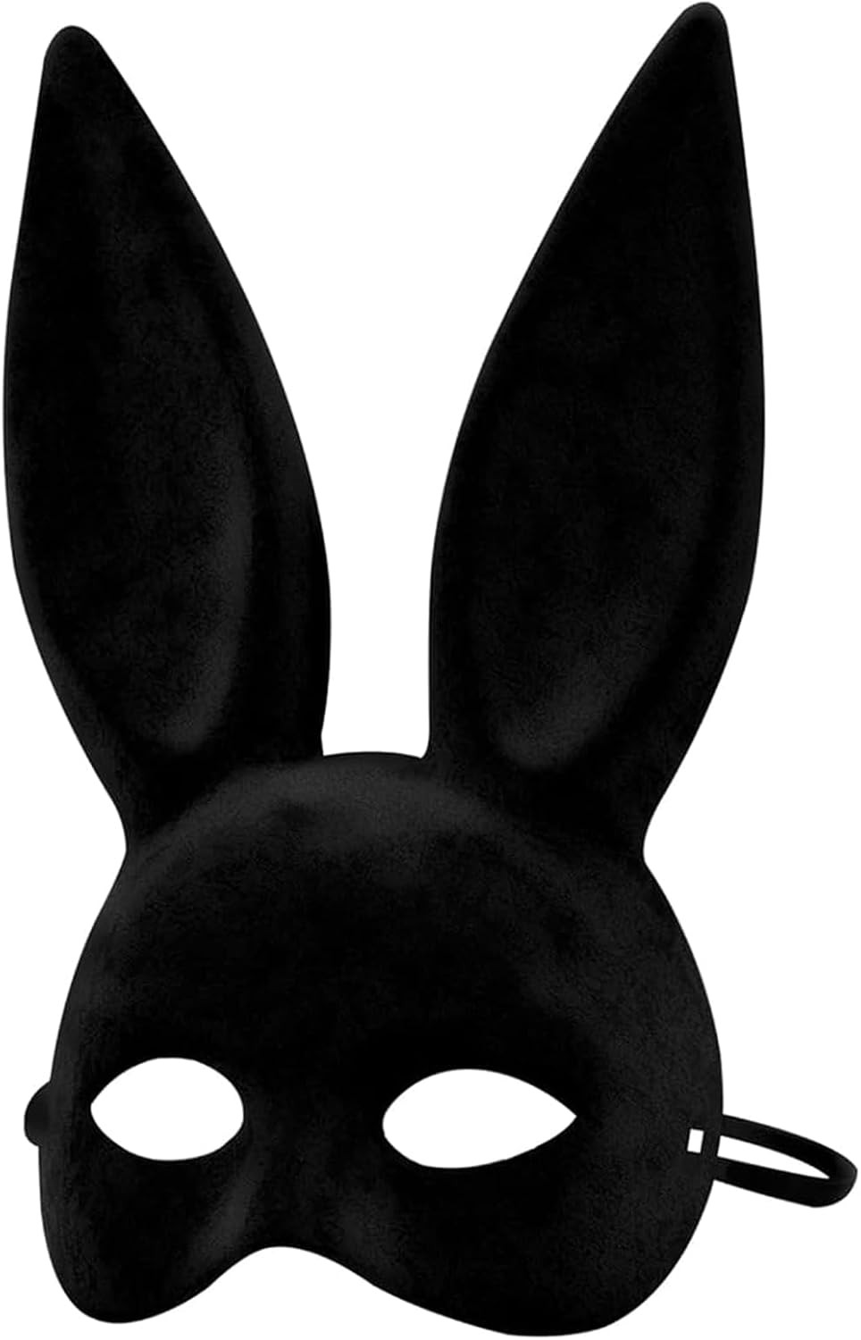 Black Velvet Bunny Mask - 14x7 Inches Elegant Half Face Mask for Festival, Masquerade Ball, Costume Party, Women & Men | Amazon (US)