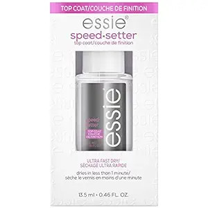 essie Nail Care, 8-Free Vegan, Speed Setter Top Coat, quick-dry nail polish, 0.46 fl oz | Amazon (US)