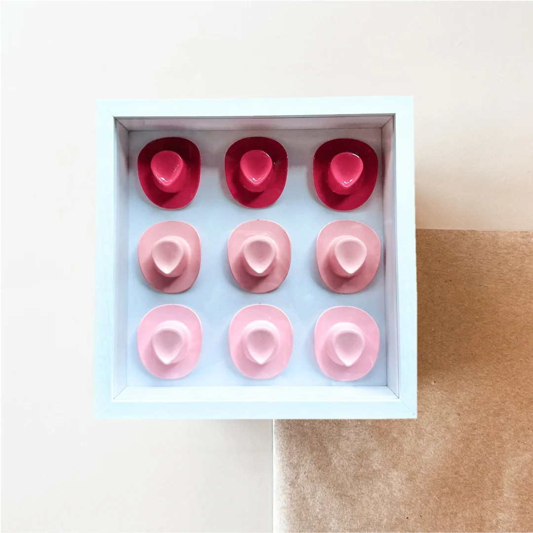 Ombré Pink 8x8 Cowboy Hat Pop Art - Etsy | Etsy (US)