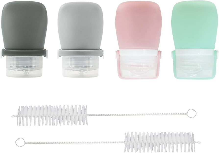 4Pcs Squeeze Salad Dressing Bottles, Leakproof Mini Sauce Condiment Bottles and Portable Dressing... | Amazon (US)