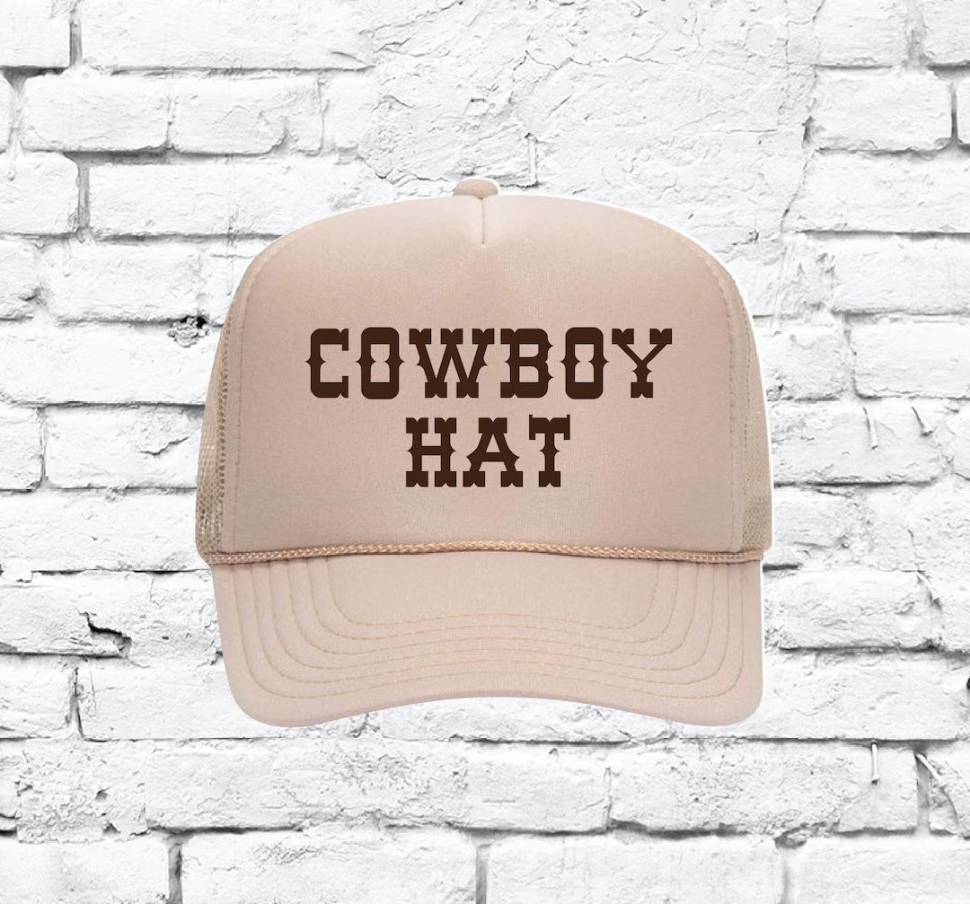 Cowboy Hat Custom Trucker Hat Snapback | Etsy (US)
