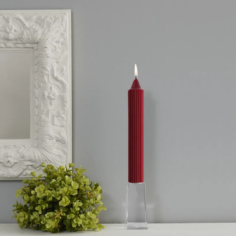 Grecian Collenette Unscented Taper Candle (Set of 4) | Wayfair North America