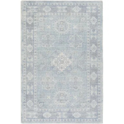 Hopkins Oriental Hand-Tufted Denim/Sky Blue Area Rug | Wayfair North America