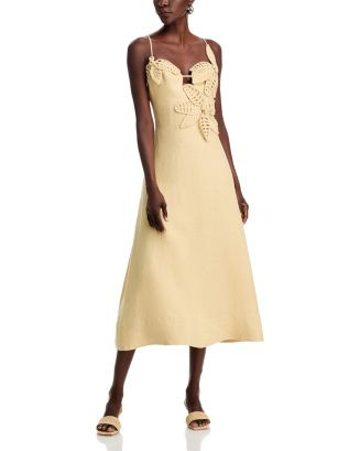 3D Floral Linen Dress | Bloomingdale's (US)