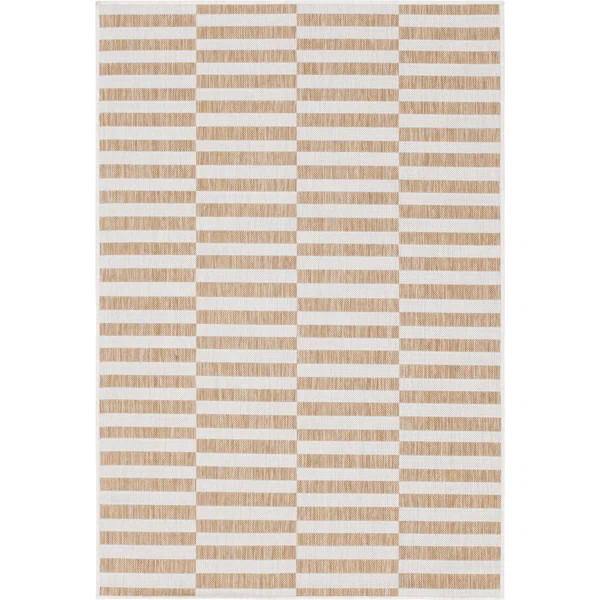 Robinson Polypropylene Taupe Indoor/Outdoor Rug | Wayfair North America